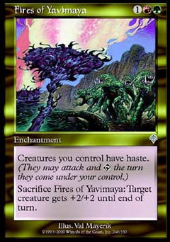 Fires of Yavimaya (Invasion) Near Mint Foil