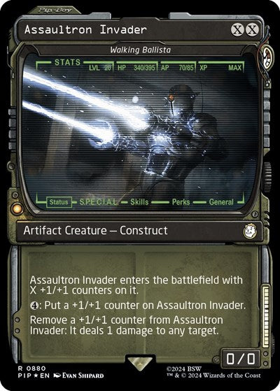 Assaultron Invader - Walking Ballista (Showcase) (Surge Foil) (Universes Beyond: Fallout) Near Mint