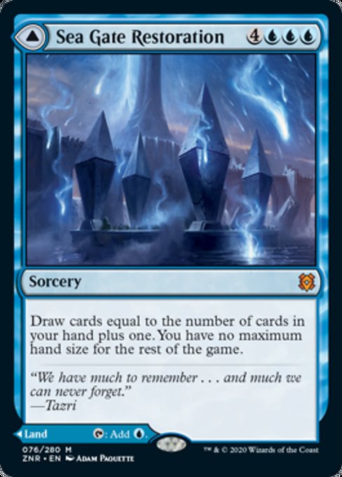 Sea Gate Restoration / Sea Gate, Reborn (Zendikar Rising) Near Mint Foil