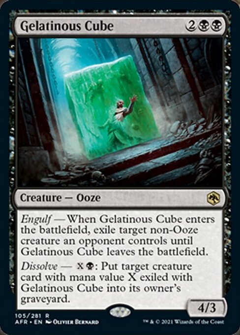 Gelatinous Cube (Adventures in the Forgotten Realms) Near Mint Foil