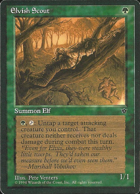 Elvish Scout (3) (Fallen Empires) Light Play