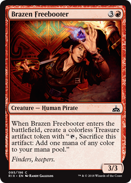 Brazen Freebooter (Rivals of Ixalan) Near Mint