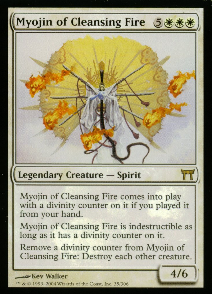 Myojin of Cleansing Fire (Champions of Kamigawa) Near Mint Foil