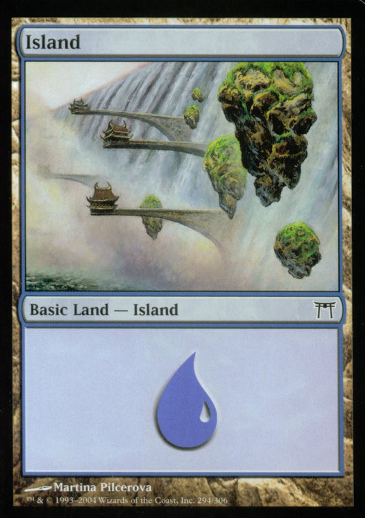 Island (294) (Champions of Kamigawa) Near Mint Foil