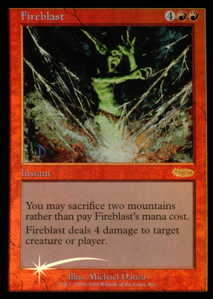 Fireblast (DCI) (Promotional Cards) Near Mint Foil