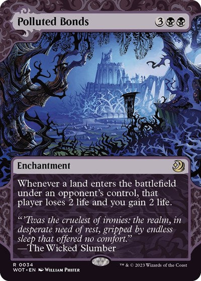 Polluted Bonds (Wilds of Eldraine: Enchanting Tales) Near Mint