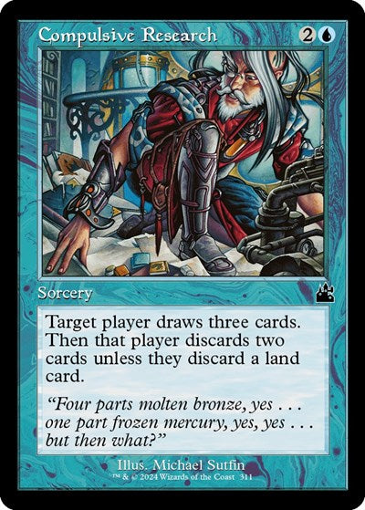 Compulsive Research (Retro Frame) (Ravnica Remastered) Near Mint