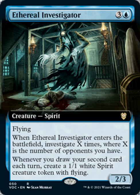 Ethereal Investigator (Extended Art) (Commander 2021 Crimson Vow) Near Mint
