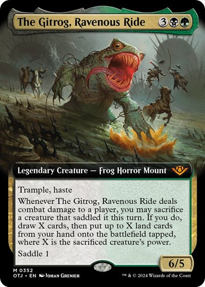 The Gitrog, Ravenous Ride (Extended Art) (Outlaws of Thunder Junction) Near Mint