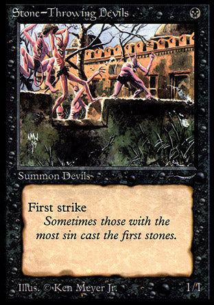 Stone-Throwing Devils (dark circle) (Arabian Nights) Light Play