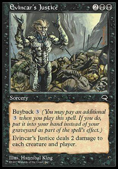 Evincar's Justice (Tempest) Light Play