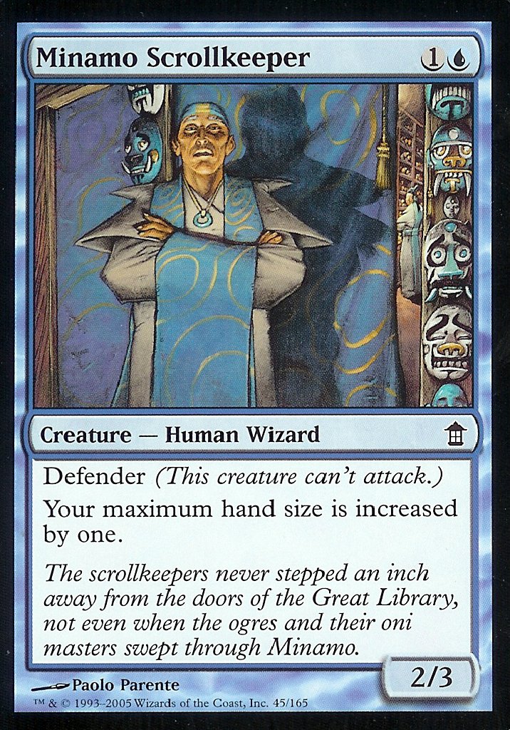 Minamo Scrollkeeper (Saviors of Kamigawa) Near Mint