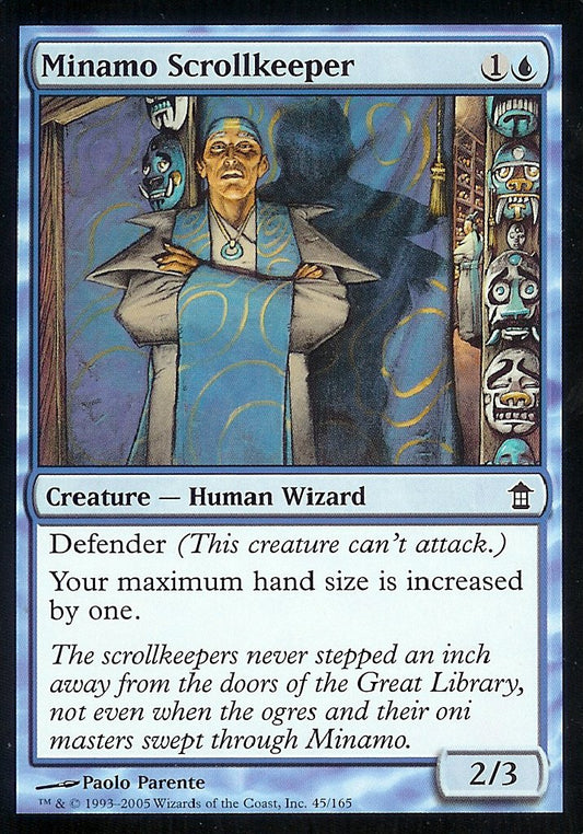 Minamo Scrollkeeper (Saviors of Kamigawa) Near Mint