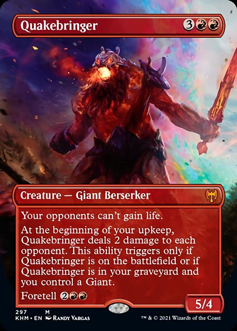 Quakebringer (Borderless) (Kaldheim) Near Mint Foil