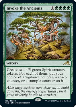Invoke the Ancients (Kamigawa: Neon Dynasty) Near Mint