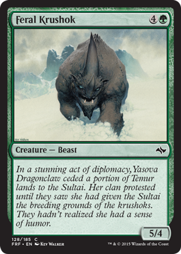 Feral Krushok (Fate Reforged) Near Mint