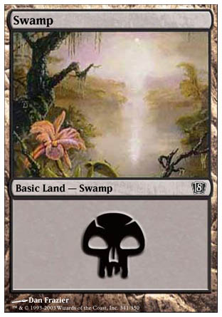 Swamp (341) (8th Edition) Near Mint