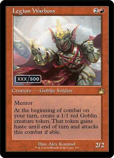 Legion Warboss (Retro Frame) (Serial Numbered) (Ravnica Remastered) Near Mint