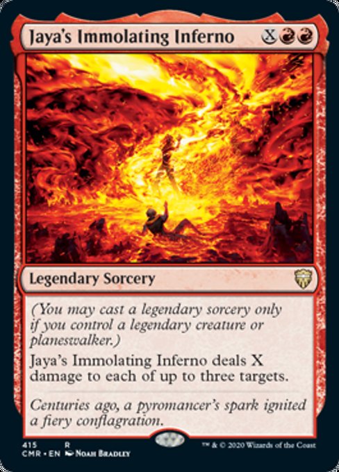 Jaya's Immolating Inferno (Commander 2020 Commander Legends) Near Mint