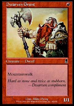 Dwarven Grunt (Odyssey) Near Mint