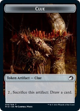 Clue Token (Innistrad: Midnight Hunt) Near Mint