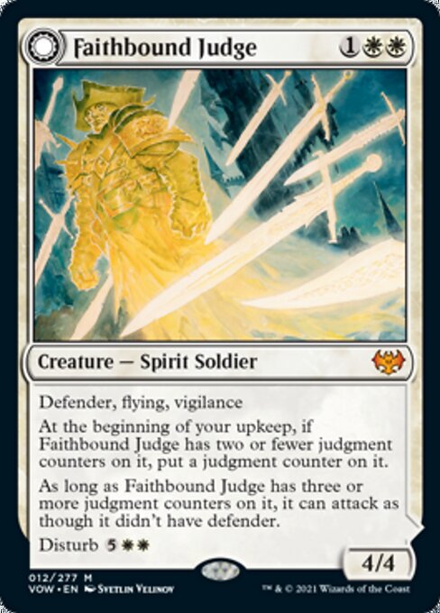 Faithbound Judge / Sinner's Judgment (Innistrad: Crimson Vow) Near Mint Foil