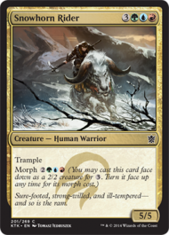 Snowhorn Rider (Khans of Tarkir) Near Mint Foil