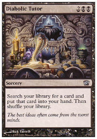 Diabolic Tutor (8th Edition) Near Mint Foil