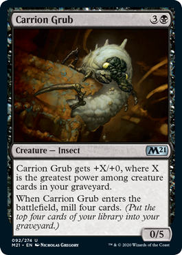 Carrion Grub (Magic 2021 Core Set) Near Mint