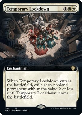 Temporary Lockdown (Extended Art) (Dominaria United) Near Mint Foil