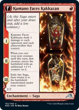 Kumano Faces Kakkazan (Kamigawa: Neon Dynasty) Near Mint
