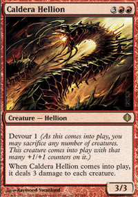 Caldera Hellion (Shards of Alara) Light Play Foil
