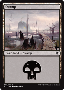 Swamp (303) (Commander 2017) Near Mint