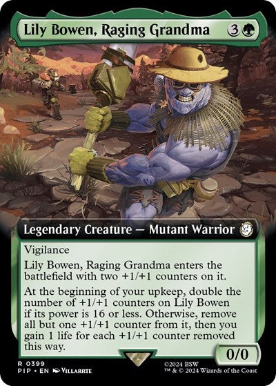 Lily Bowen, Raging Grandma (Extended Art) (Universes Beyond: Fallout) Near Mint