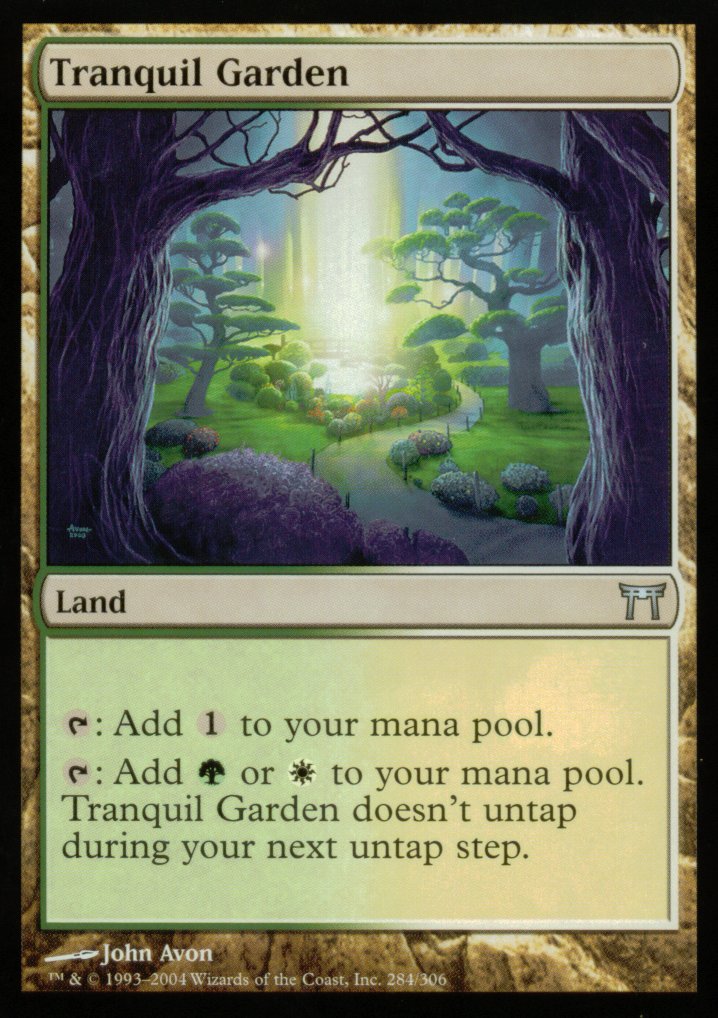 Tranquil Garden (Champions of Kamigawa) Light Play