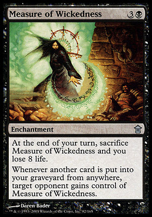 Measure of Wickedness (Saviors of Kamigawa) Near Mint