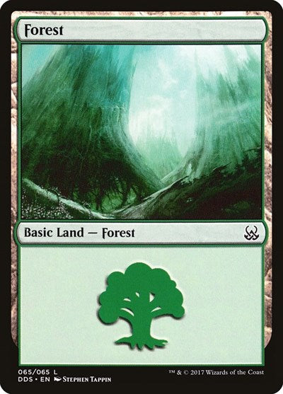 Forest (65) (Duel Decks: Mind vs Might) Near Mint