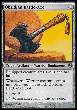 Obsidian Battle-Axe (Morningtide) Near Mint Foil