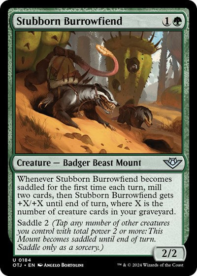 Stubborn Burrowfiend (Outlaws of Thunder Junction) Near Mint