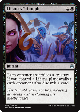 Liliana's Triumph (War of the Spark) Near Mint Foil