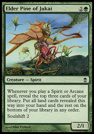 Elder Pine of Jukai (Saviors of Kamigawa) Light Play