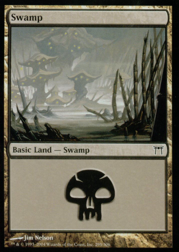Swamp (295) (Champions of Kamigawa) Near Mint