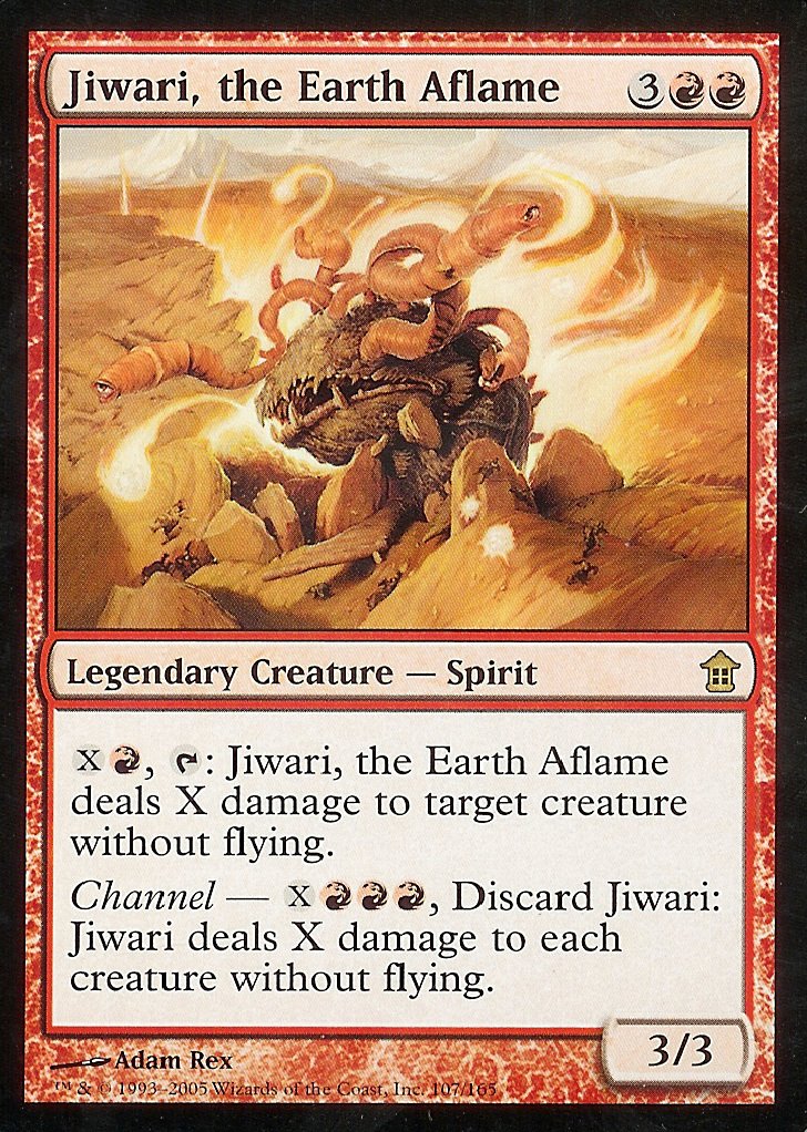 Jiwari, the Earth Aflame (Saviors of Kamigawa) Light Play