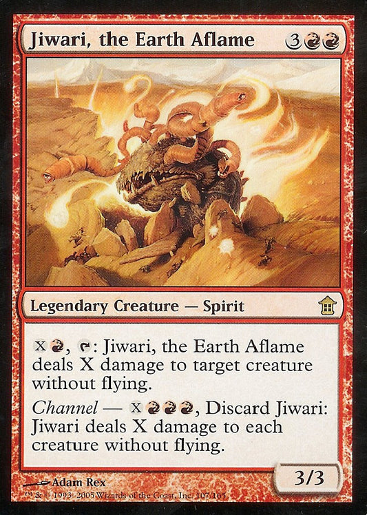 Jiwari, the Earth Aflame (Saviors of Kamigawa) Light Play