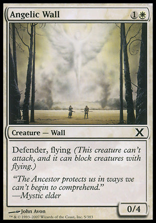Angelic Wall (10th Edition) Near Mint Foil