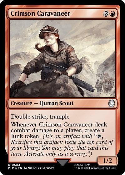 Crimson Caravaneer (Surge Foil) (Universes Beyond: Fallout) Near Mint