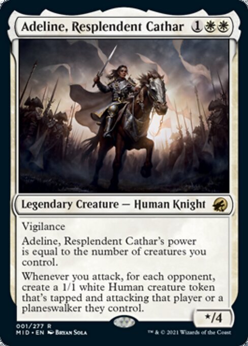 Adeline, Resplendent Cathar (Innistrad: Midnight Hunt) Near Mint