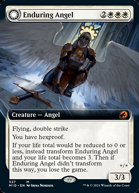 Enduring Angel / Angelic Enforcer (Extended Art) (Innistrad: Midnight Hunt) Near Mint
