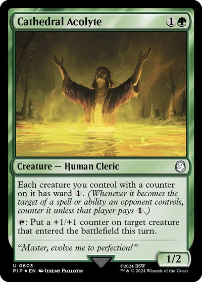 Cathedral Acolyte (Surge Foil) (Universes Beyond: Fallout) Near Mint