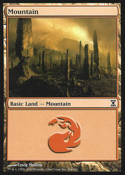 Mountain (296) (Time Spiral) Near Mint Foil